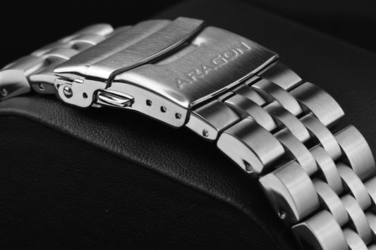 Five Pieces Link Bracelet 24mm (Brushed)