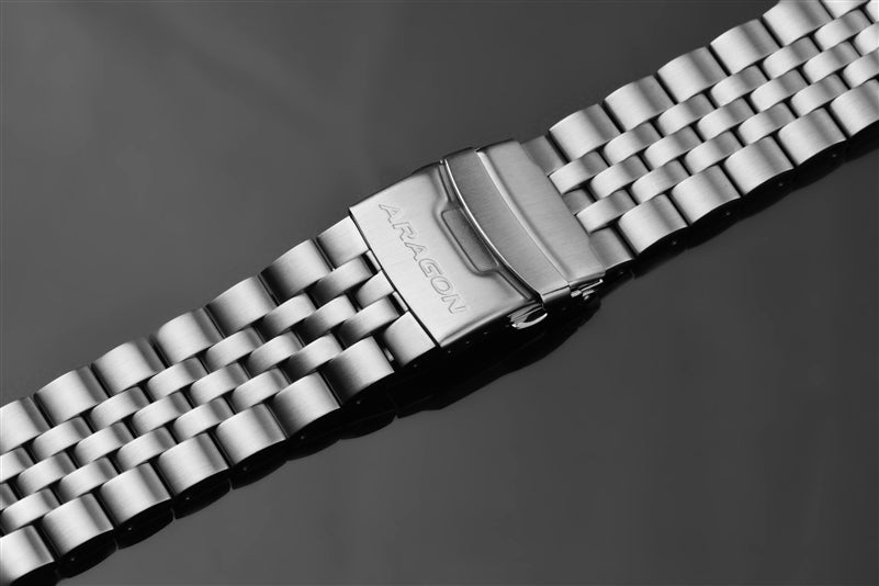 Titanium Five Pieces Link Bracelet 24mm
