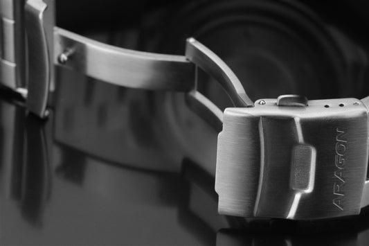 Titanium Five Pieces Link Bracelet 24mm