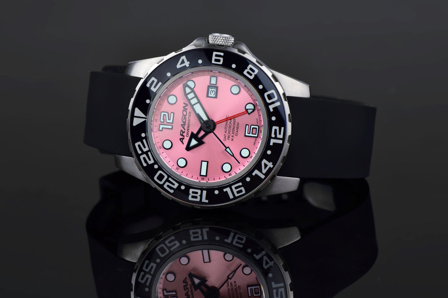 ARAGON  DM Titanium GMT 50mm
